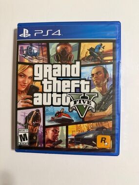 Grand Theft Auto V for PS4 - Blue Case